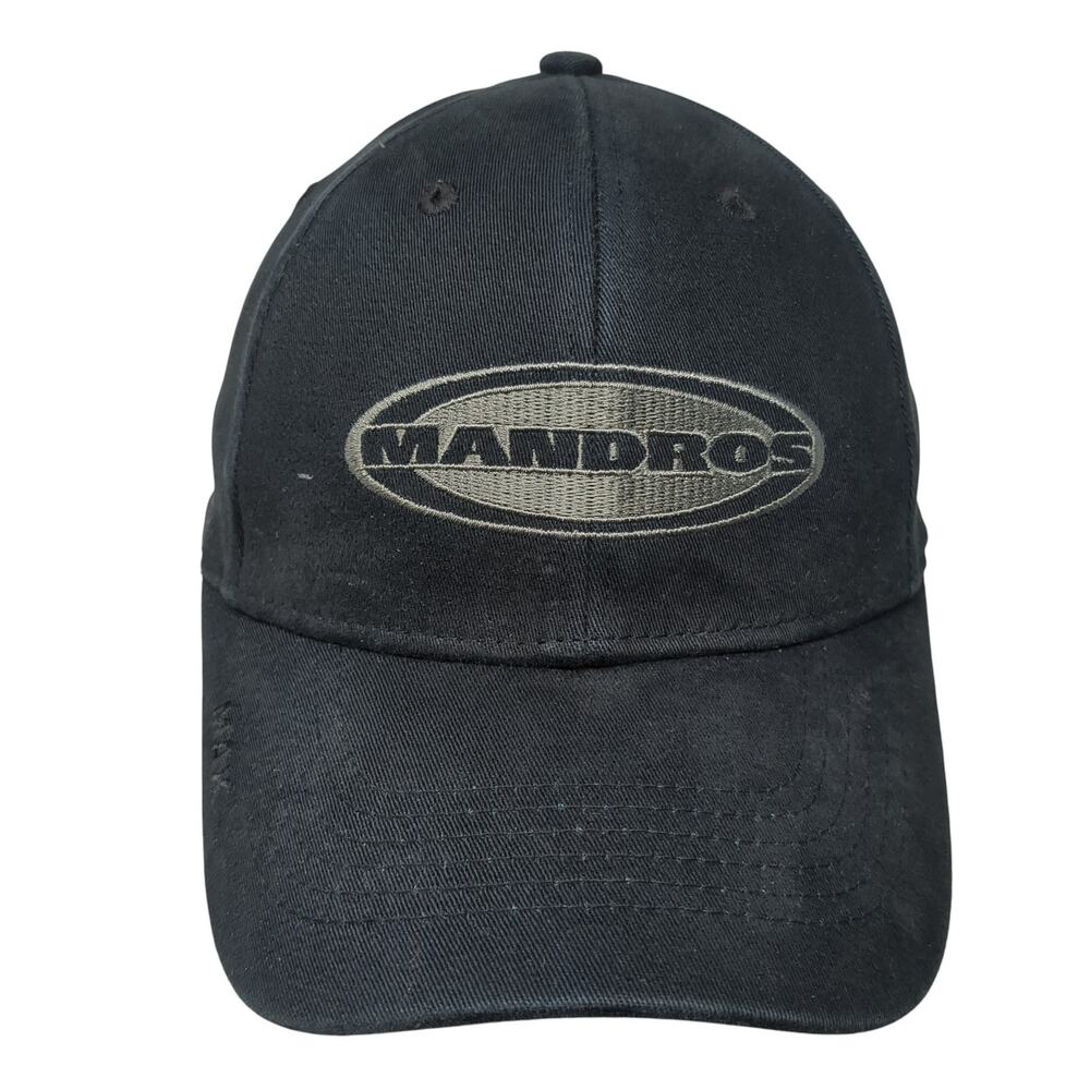 Mandros Fitted Baseball Cap Black M Embroidered 6 Panel Triple Crown The Max Hat